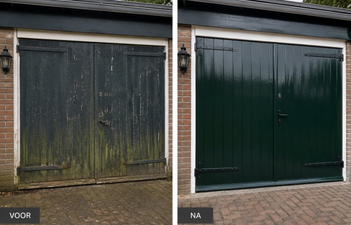 Garagebox voor en na